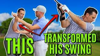 This SIMPLE Right Wrist Adjustment TRANSFORMED His Golf Swing  Live Lesson With Danny