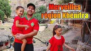 VLOG - MERVEILLES de la REGION de KHENIFRA LAC AGUELMAM AZEGZA - SOURCE OUM RABI3 