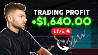 LIVE TRADING CRYPTO - How To Make $1640 In ONE Day 100x Process