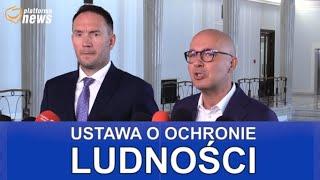 Ustawa o ochronie ludności - składamy projekt ustawy konferencja prasowa KO 23.06.2022