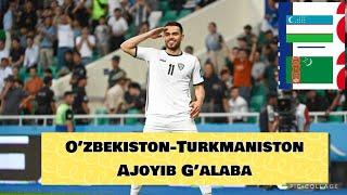 Ozbekiston-Turkmaniston.Super Galaba. Ajoyib oyin. Jaxon CH2026 Saralash. 06.06.2024