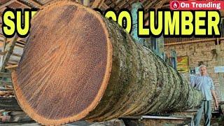 Explode This super old coconut lumber sawmilll is done using a homemade sawmill