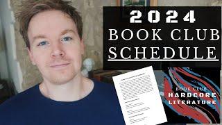 Revealing the Book Club Schedule for 2024 Hardcore Literature