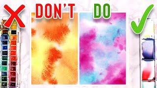 DOS & DONTS FOR WATERCOLOR PAINTING - Mistakes to AVOID