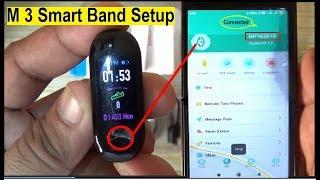 M3 Smart Band  How To Connect M3 Smart Band With Mobile  M3 Smart Band Time and Date Setting - Fix