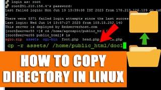 LIVE Copy a directoryfolder from one location to another in Linux via SSHPutty