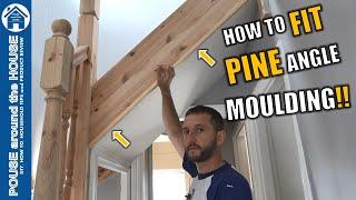 How to fit pine moulding. Pine angle installation. How to install pine corner trim