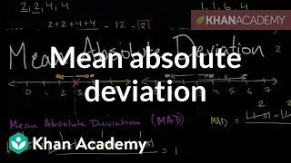 Mean absolute deviation  Data and statistics  6th grade  Khan Academy