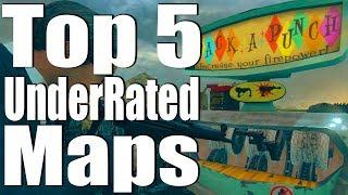 TOP 5 UNDERRATED ZOMBIE MAPS.