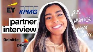 Big 4 Partner Interview  How To Prepare & What To Expect Big 4 Graduate Application Tips