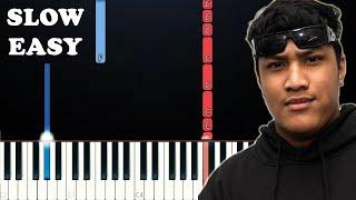 Jawsh 685 - Sweet & Sour ft Lauv Tyga SLOW EASY PIANO TUTORIAL