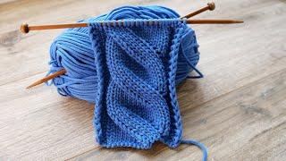 Ложная коса спицами  Mock Cables knitting pattern