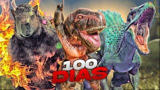 ¡PASÉ 100 DÍAS EN EL MAPA MÁS HELADO DE ARK Y NO CREERAS LO QUE PASÓ