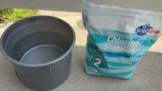 Adding Cyanuric Acid Or Chlorine Stabilizer Granules To The Pool