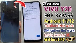 Vivo Y20 Frp Bypass 2024 Android 1112  Vivo Y2027 Frp Bypass  Y20 Reset Google Account Without PC