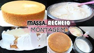 BOLO DE ANIVERSÁRIO SIMPLES E FÁCIL  Receita Completa Passo a Passo