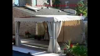 Montreal Aluminium Pergola Pool Backyard - Retractable Roof - Ombrasole Exclusive