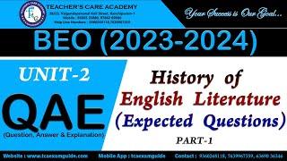 BEO 2023 UNIT II - ENGLISH IMPORTANT QUESTIONS - PART 1
