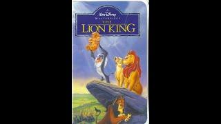 OpeningClosing to The Lion King 1995 VHS Version #4 29th Anniversary Edition