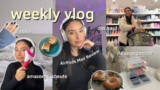 VLOG  *zurück in meine Routine* kochen neue Nägel dm haul amazon organizer