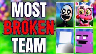 BEATING FNaF World with the most BROKEN TEAM