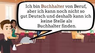 Deutsch lernen A1 - Lektion 9 - Dialoge  über Arbeit sprechen  wer arbeitet wo 