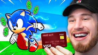 Spending $100000 to become the FASTEST SONIC in Roblox