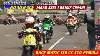 RACE Matic 130 cc Std Pemula️RoadRace Kejurda Jabar Seri 1 Brigif Cimahi 14-15 Juni 2024