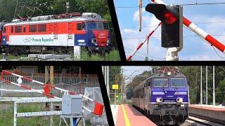 Unique crossing gate  Vintage railroad crossings in Puszczykowo Poland - 4 Trains