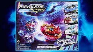 NEW VOLT KNOCKOUT BATTLE SET SPEEDSTORM HYPERION HELIOS BEYBLADE BURST SURGE REVIEW TEST QR CODES