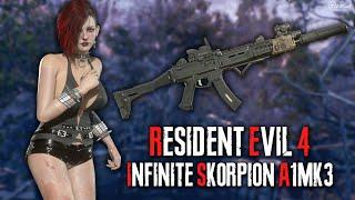 Resident Evil 4 Remake  Infinite Skorpion EVO A1MK3 Mod Full Professional Playthrough