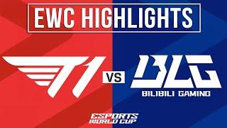 T1 vs BLG Highlights ALL GAMES  EWC 2024 Quarterfinals  T1 vs Bilibili Gaming