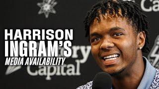 Harrison Ingrams Rookie Press Conference  2024 Spurs Draft Class