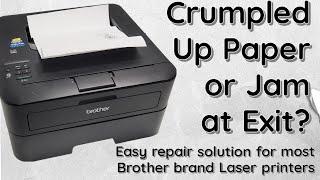 How To Fix Crumpled Paper Jam Issue on BROTHER Laser Printer