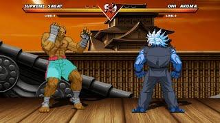 SUPREME SAGAT vs ONI AKUMA - High Level Awesome Fight