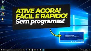 Como ATIVAR WINDOWS 10 e 11 PERMANENTE. Fácil RÁPIDO e SEM PROGRAMAS em 2024