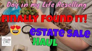 Unleashing the Hidden Treasures Estate Sale HAUL Vlog  Full-Time Resellers Journey