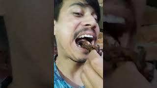 eating crab in village lifestyle