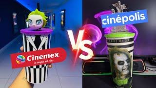 ¿Cual conviene?  Coleccionables BEETLEJUICE Cinépolis Cinemex y Dominós pizza.