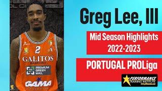 Greg Lee III 6’9 SFPF Mid Season Highlights Portugal PROLiga - GALITOS-BARREIRO