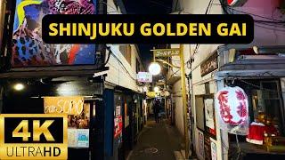 TOKYO JAPAN  4K SHINJUKU — Kabukicho Golden Gai — Walking at night