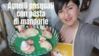 Come fare gli agnelli pasquali con PASTA di MANDORLE - METODO A FREDDO