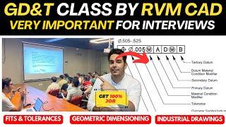 GD&T Class by RVM CAD  Most Important Tool for Mechanical Engineers to get a Job