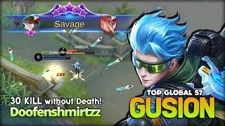 1 Savage 2 Maniac 30 Kill without Death? Cyber Ops by King of Gusion Doofenshmirtzz  MLBB