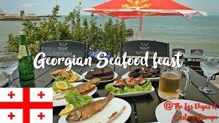 The most memorable seafood feast in Georgia - Batumi Georgia  FOOD & TRAVEL VLOG