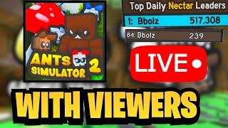 LIVEPlaying simulator games with viewers Roblox Bee Swarm Simulator