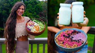 What I Ate Today  My Raw Vegan Life in Hawaii Vlog  Farm Updates New Doggie Juicing & Recipes 