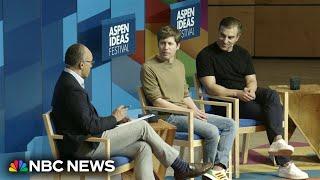 Lester Holt interviews Open AIs Sam Altman and Airbnbs Brian Chesky