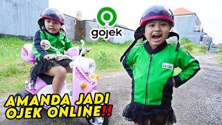 DRAMA AMANDA JADI OJEK ONLINE‼️ SENENG BANGET BISA DAPAT UANG BANYAK‼️