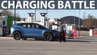 Fisker Ocean Extreme charging test vs BMW Audi and Kia